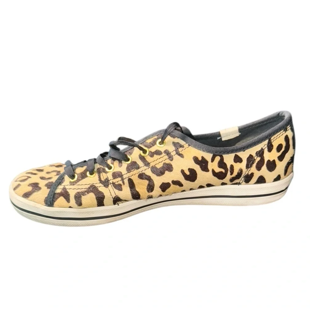 Kate Spade x Keds ‘Kickstart’ Leopard Calf Hair Low Top Sneaker